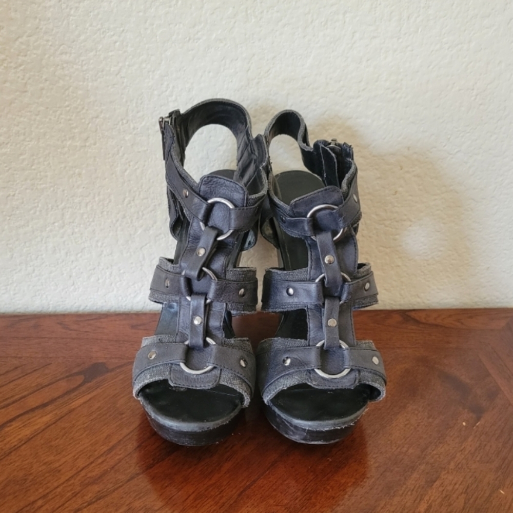 ALDO Wedges! Size 7.5 Black.